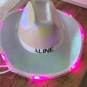 Alpine White LED Cowboy Hat - Women's Light-Up Festival Hat